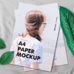 A4 Paper Mockup