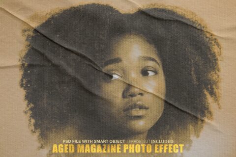 Aged Magazine Photo Effect