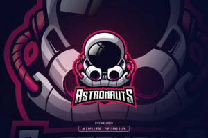 Astronaut Esport Logo Template