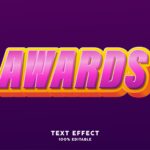 Awards Text Effect