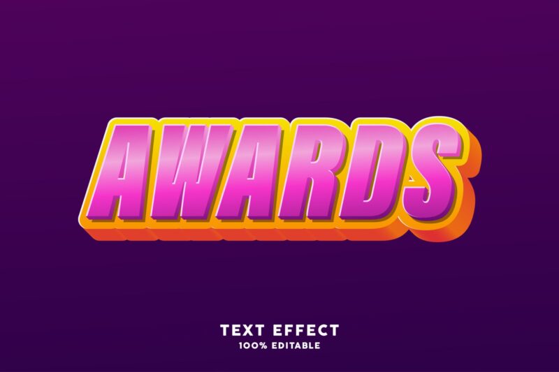 Awards Text Effect