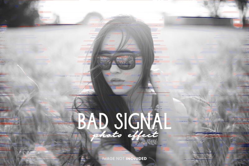 Bad Signal Photo Effect