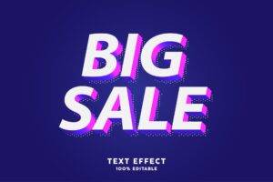 Big Sale Text Effect