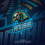 Bird Anubis Esport Logo Template