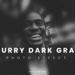 Blurry Dark Grain Photo Effect