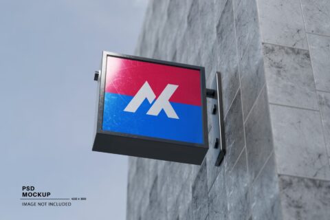 Sign Box Branding Mockup