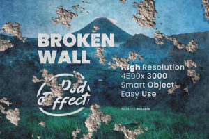 Broken Wall Psd Effect