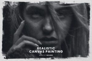 Realistic Canvas Painting Photo Effect