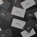 Business Cards Spread Out Mockup