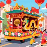 Chinese Parade Float - National Day 2D Vector