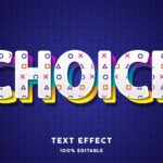 Choices Text effect