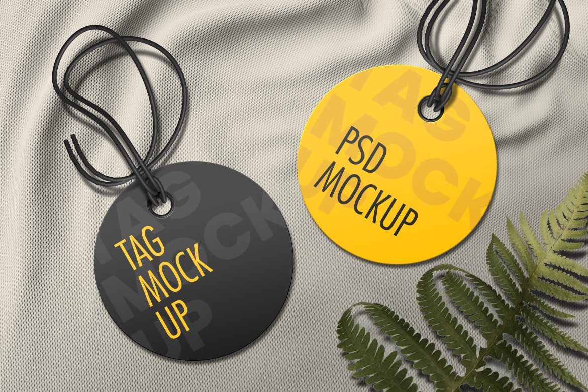 Circle Tag Mockup