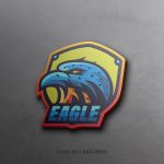 Mascot Logo Mockup on Wall Concrete