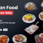 Asian Food 3D Icons