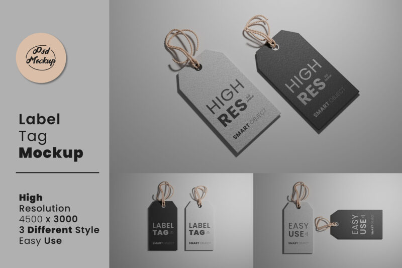 Label Tag Mockup