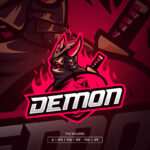 Red Demon Esport Logo Template