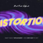 Melt Distortion Gradient Text Effect