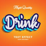 Drink Text Effect