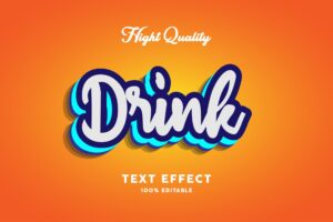 Drink Text Effect