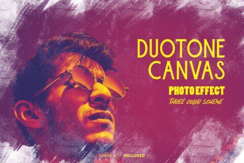 Duotone Canvas Photo Effect