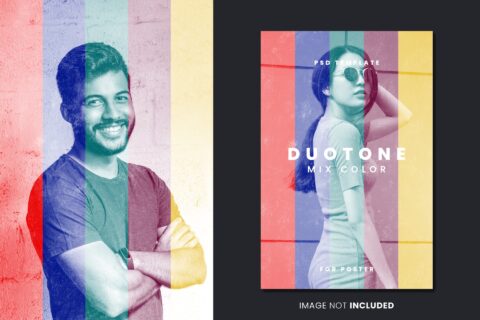 Duotone Mix Color for Stunning Poster Photo Effects