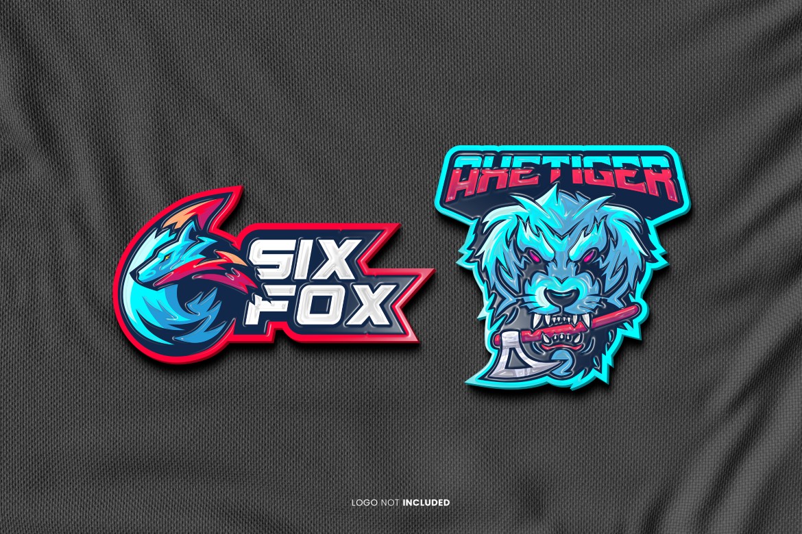Realistic Enamel Logo Mockup
