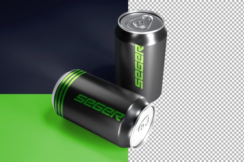 Fresh Soda Can Branding Product Mockup