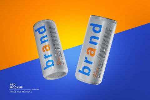 Energy Drink Can Mockup