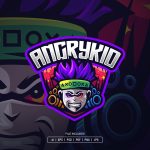 Angry Kid Esport Logo Template