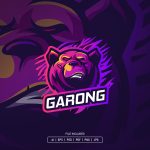 Strong Bear Head Esport Logo Template