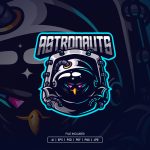 Bird Astronaut Esport Logo Template