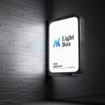 Light Box Branding Logo Mockup