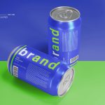 Fresh Soda Can Branding Product Mockup