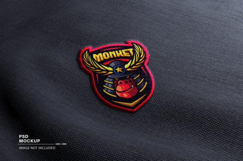 Embroidery Mascot Logo Mockup