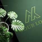 Green Elegant Logo Mockup