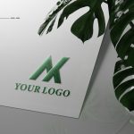 Green Glither Logo Mockup