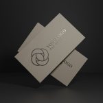 Floating Business Card Mockup