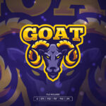 Goat Esport Logo Template