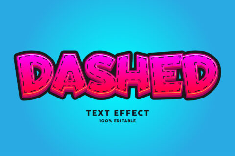 Dashed Text Effect