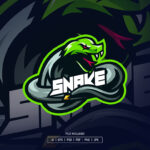 Snake Esport Logo Template