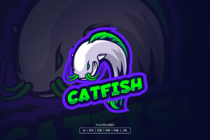 Catfish Esport Logo Template