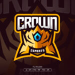 Crown Esport Logo Template