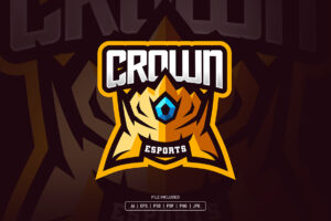 Crown Esport Logo Template