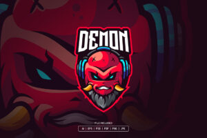 Demon Esport Logo Template