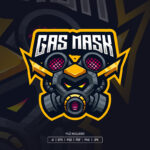 Gas Mask Esport Logo Template