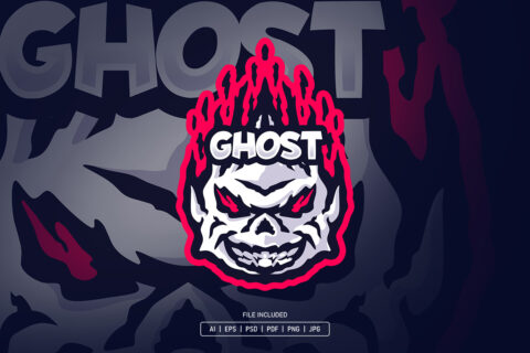 Ghost Esport Logo Template