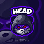 Head Fox Esport Logo Template