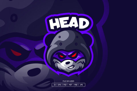 Head Fox Esport Logo Template