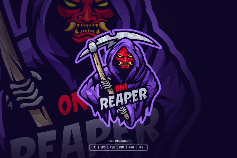 Oni Reaper Esport Logo Template