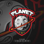 Planet Esport Logo Template